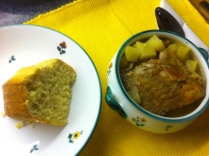 I just had to have some Boiled Fish and Johnnycake; the Redbarsch's firmer consistency worked well in this preparation.